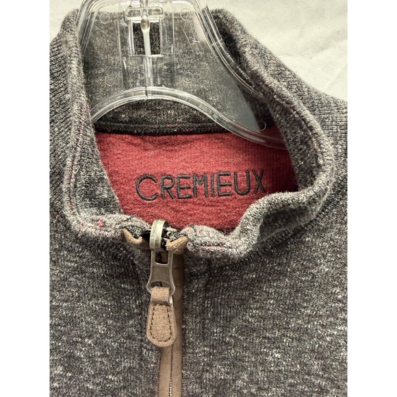 Cremieux Men's Small 1/4 Zip Sweater Long Sleeve With Elbow Patches - Picture 2 of 4